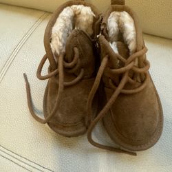 Toddler UGG Neumel II Boot Suede Upper 1017320T Chestnut 100%Authentic Size 7