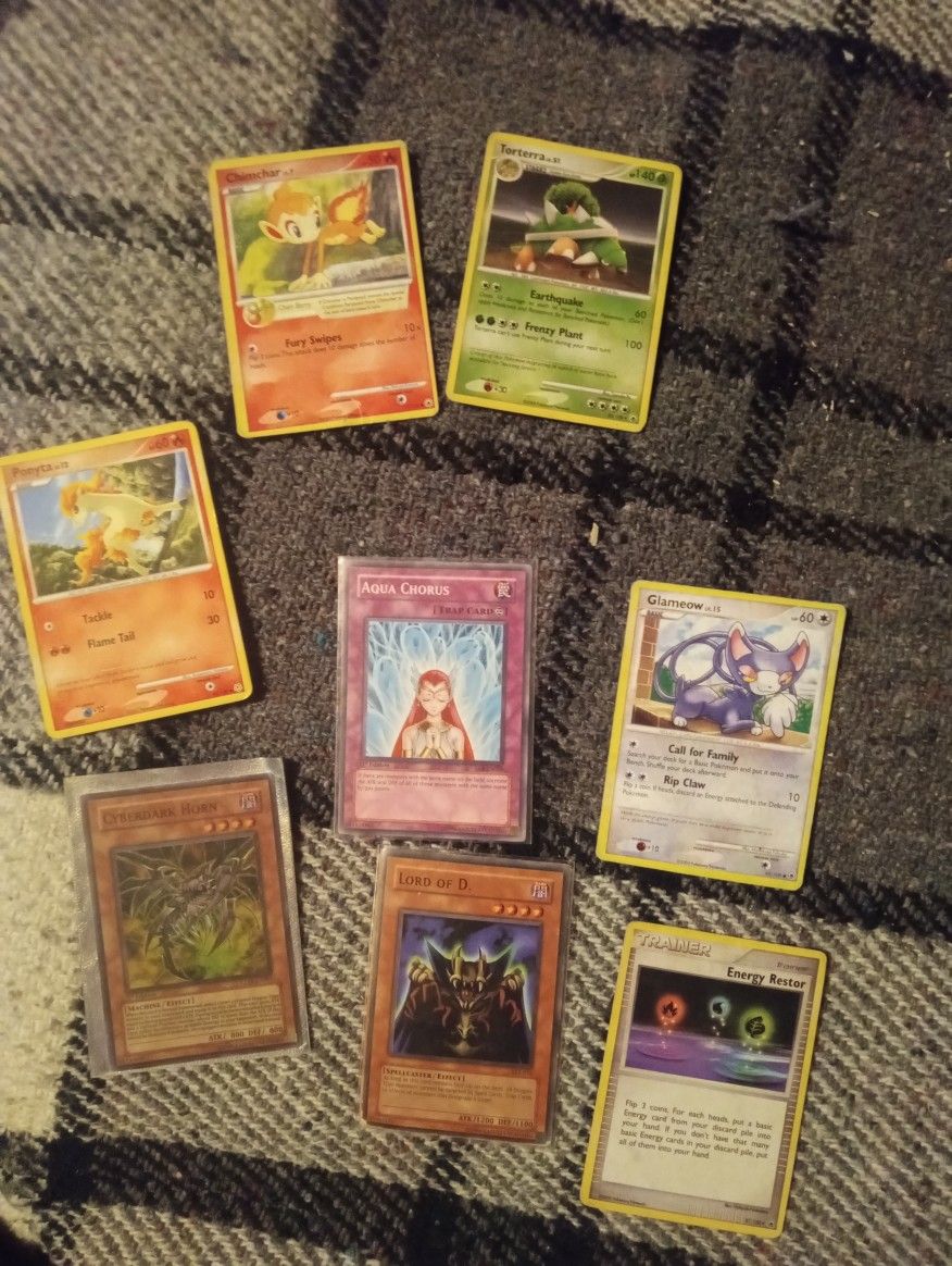 Few Cards Yugioh And Pokemon 