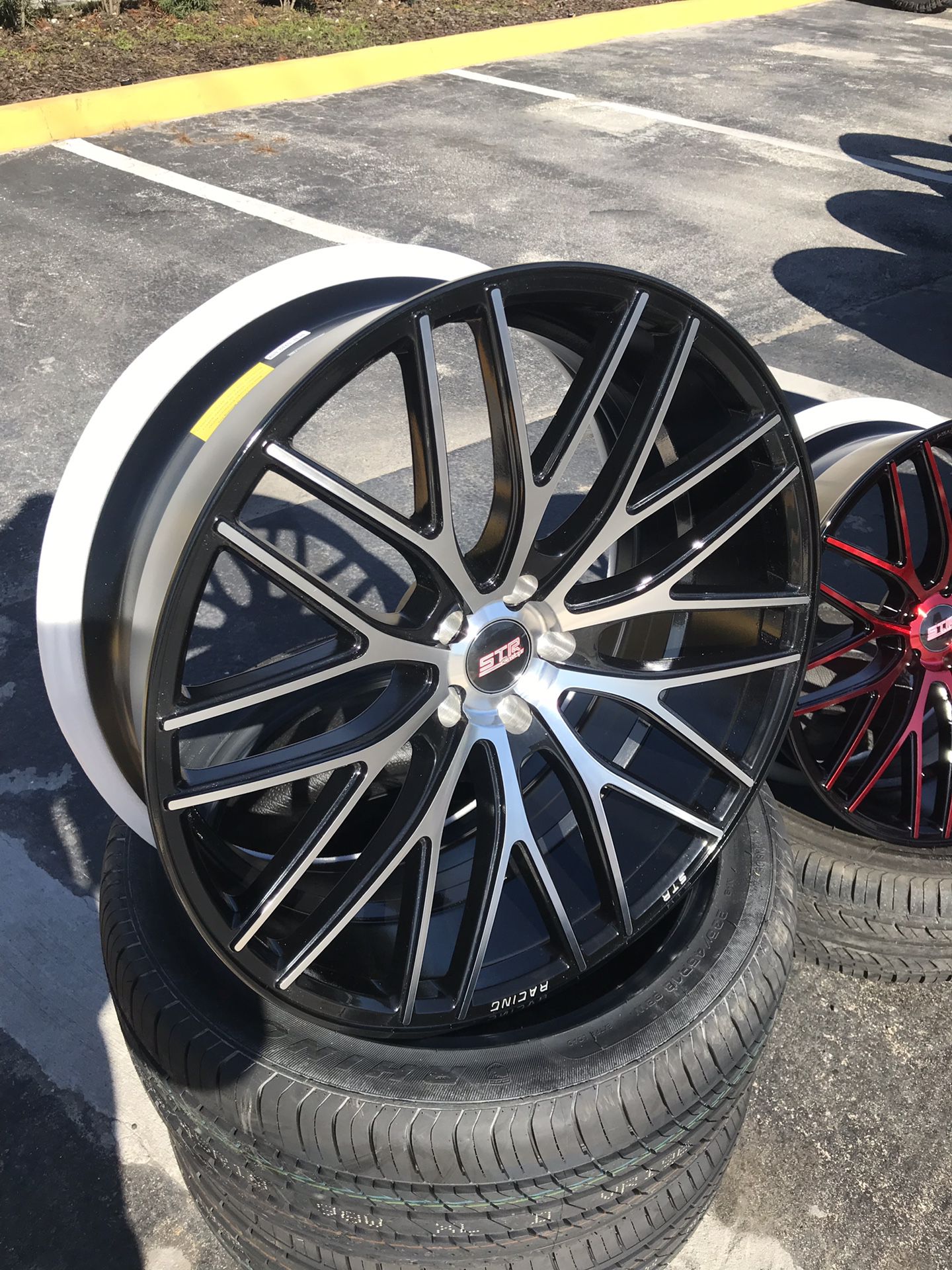 New rims and tires 20 inch mounted and balance and alignment free, finance available zero Down no credit needed 🔥🔥