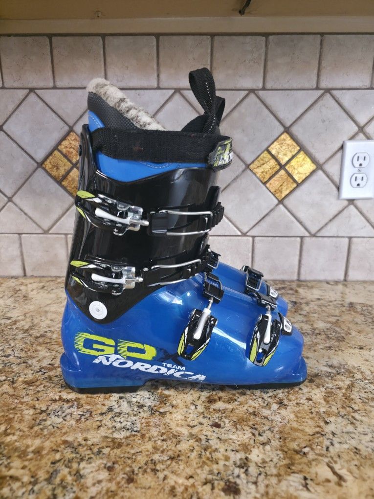Ski boots 25 / 25.5 women's 8 / 8.5 men's  7 / 7.5 youth size 6 / 6.5