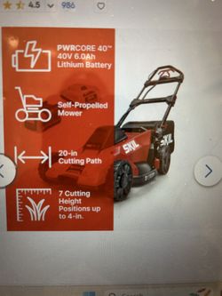 Self-Propelled Mower.