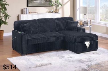Sectional sleeper with storage
