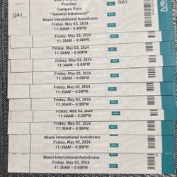 Formula One Tickets Friday