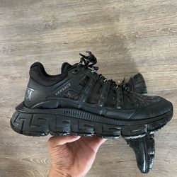 Versace all Black Men shoes