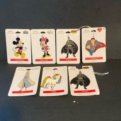 Disney Ornaments. Five dollars each.