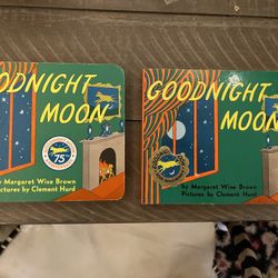(2) Goodnight Moon Hard Cover Books