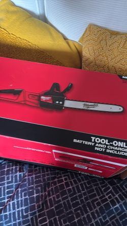 It’s A Milwaukee 16 Chainsaw 2727-20  New In Box  With The Chain O it Never Use In Good Condition Asking $250