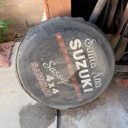Vintage Suzuki Samurai Spare Tire and Cover