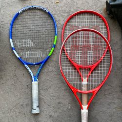 3 Tennis Rackets