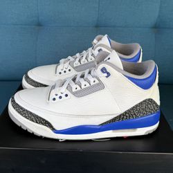 Air Jordan 3 Retro Racer Blue  Size 9 