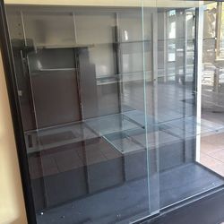 Glass display case