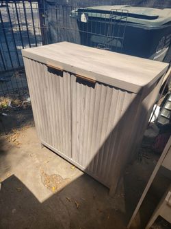 Fluted Coffee Bar Cabinet