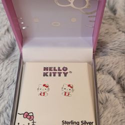 Hello Kitty Sterling Silver Earrings 