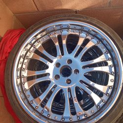 Car Rims 22"Inch Asanti forged car wheel and tire 245/35ZR20 95W