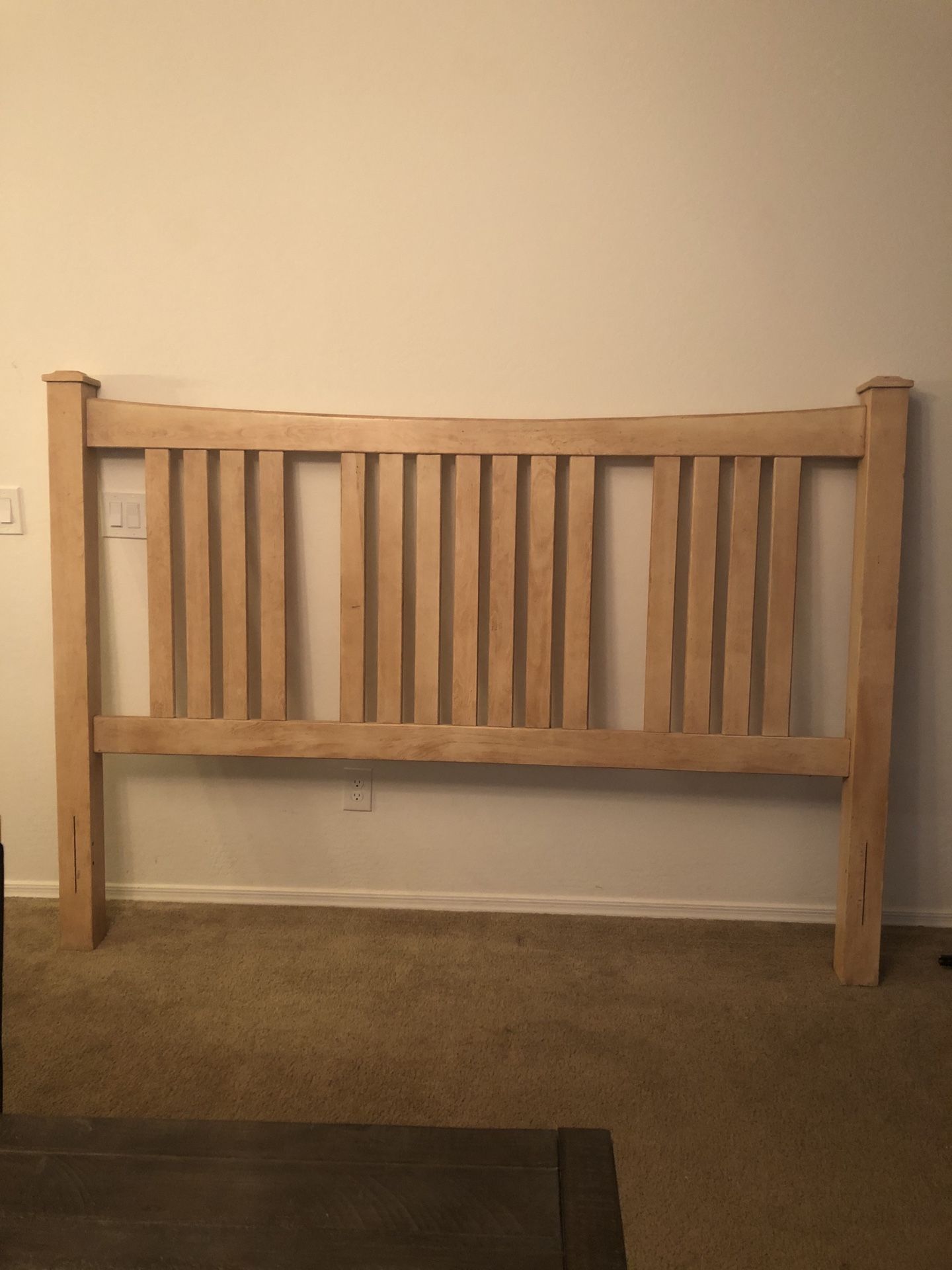 Bed head board and matching mirror