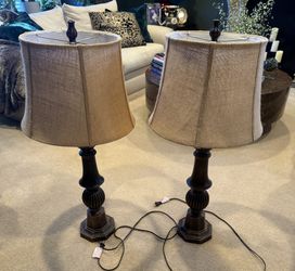 Pair of Tall Lamps