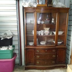 Antique China Cabinet (China Not Included) 