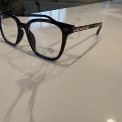 Chrome heart glasses