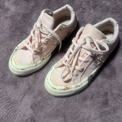 Converse One Star Kid's Size 13 Shoes Pink Floral Sneakers Athletic
