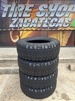 Set of 4 All-Terrain Tires 265/70R17. BFGOODRICH ALL TERRAIN
