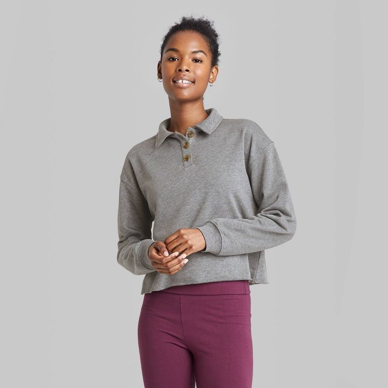 Women's Cropped Polo Shirt - Wild Fable