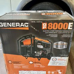 New Generac GP8000E Generator – 8000W Electric Start – In Box