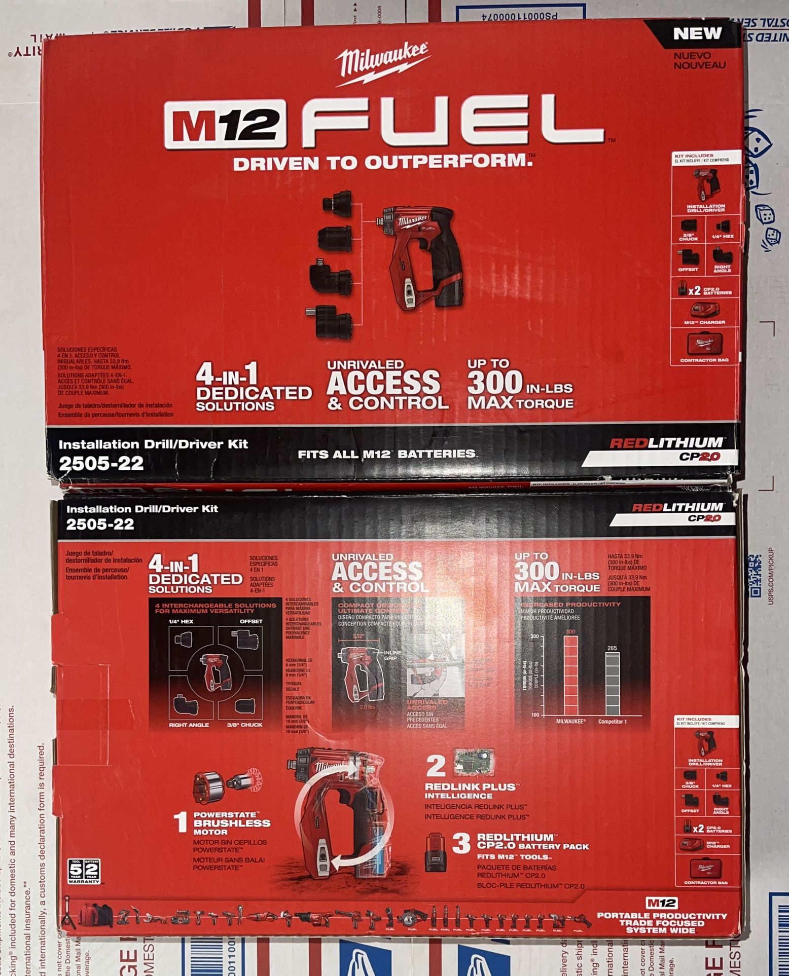Milwaukee M12 Fuel Installation Drill/Driver Kit. Model #2505-22