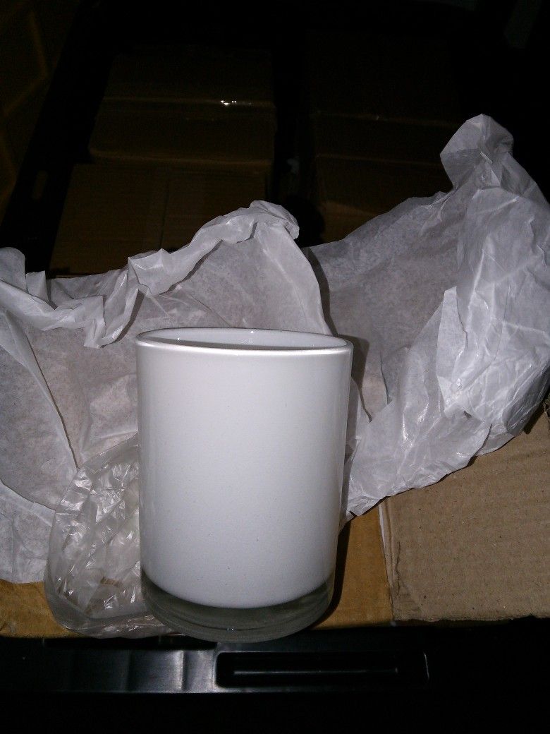 Non Filled Snow White Candle Jars (Bulk)