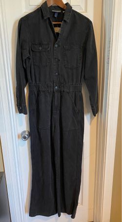 Women’s Washed Black Denim Coveralls NWT