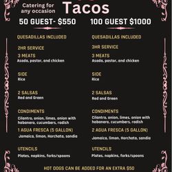 Tacos Para Cualquier Occasion