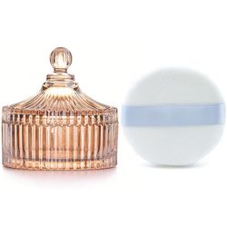 Organic Passion Powders | Luxury Beauty Powder Puffs & Scented Body Powder for Men & Woman (Amber) 