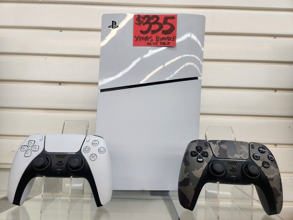 Ps5 Slim Digital, 2 Controllers, All Cables
