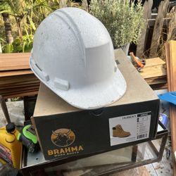 Work Boots & Hard Hat 