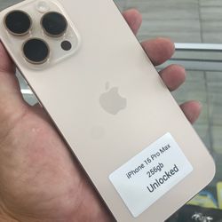 16 Pro Max Unlocked. Cash Or $50 Down W Approval 