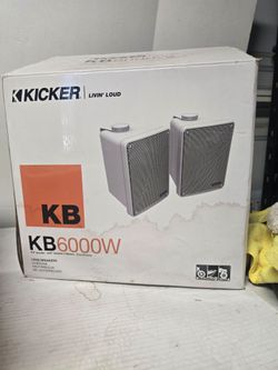 KICKER KB6000W indoor/outdoor weather proof new