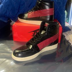 Nike Red Black Air Jordon Trainers 