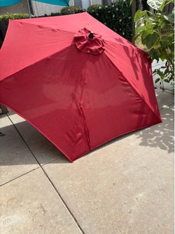 Red umbrella