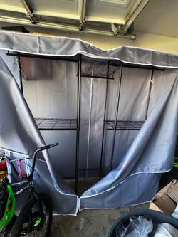 Metal closet, clothes organizer