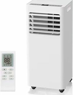 Portable Air Conditioners 8000 BTU,Quiet Portable AC Units for Rooms 3-IN-1 Cools Up to 500 Sq.Ft with Dehumidifier,Fan,Remote Control,24H Timer,Sleep