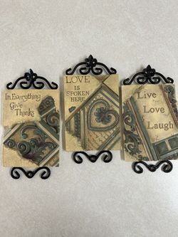 3 Picture Plaques 