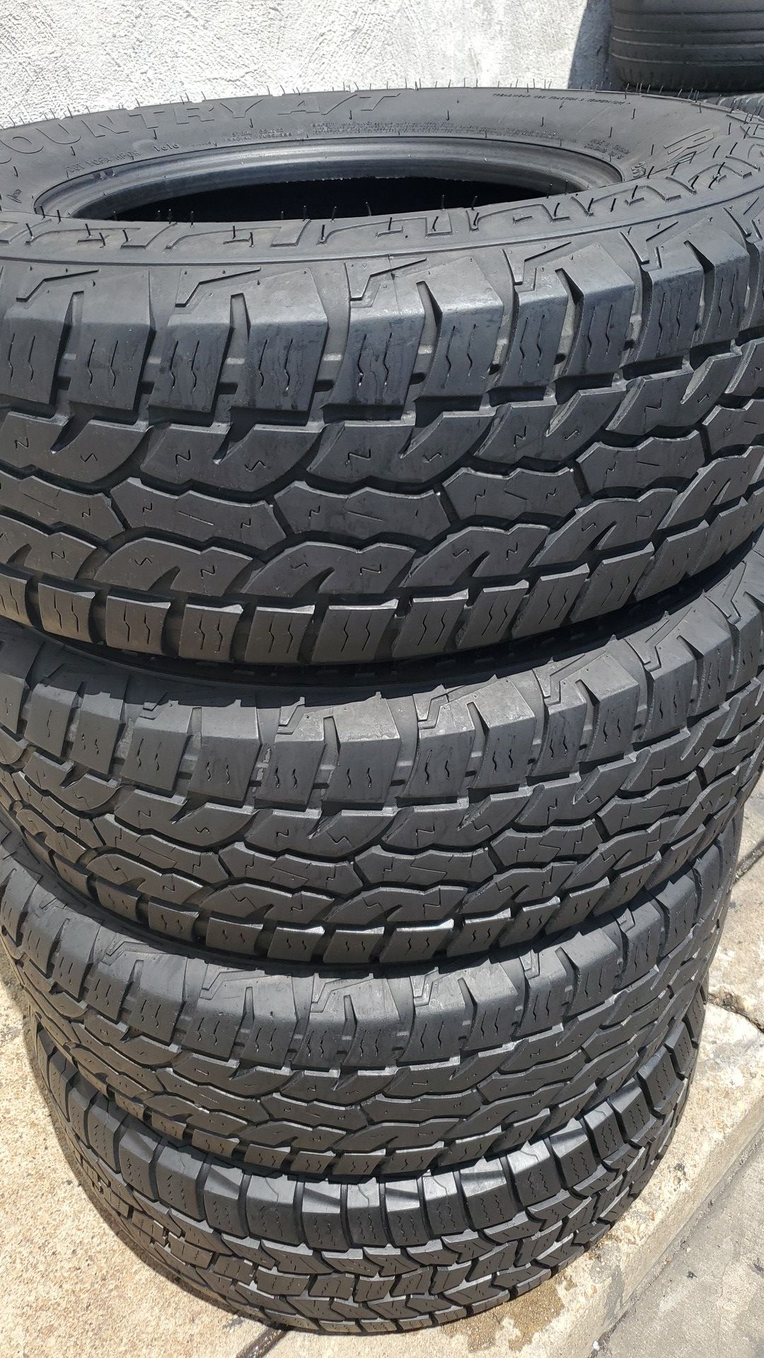 Four good tires for 265/70/16