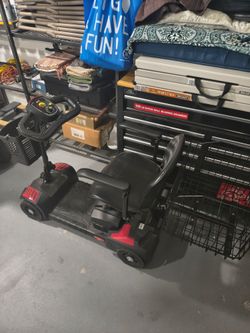 Drive Scout 4 wheel scooter with 15 mile extended range and large rear basket