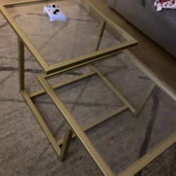 Coffee Table Gold Living Room Furniture 