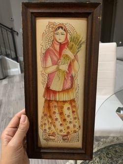 Leather paint art