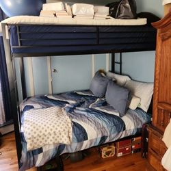 Metal Full-Size Bunk Bed Frame Only