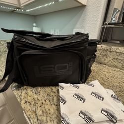 Insulated Gym Lunch Bag Large And 2 Ice Packs 