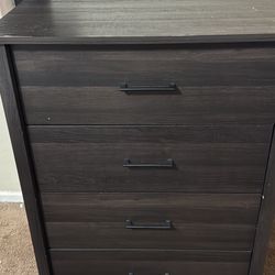 2 Dark Brown (4) Drawer Dresser