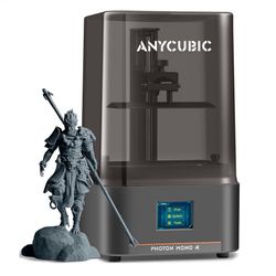 ANYCUBIC Photon Mono 4, Resin 3D Printer with 7'' 10K Mono LCD Screen, Stable LighTurbo Light  and 70mm/h Fast Printing, Print Volum 6.04'' x 3=V4-505