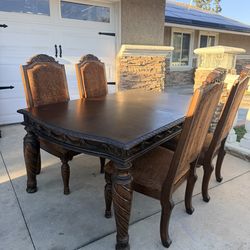 Spanish Revival Dinning Table & Chairs