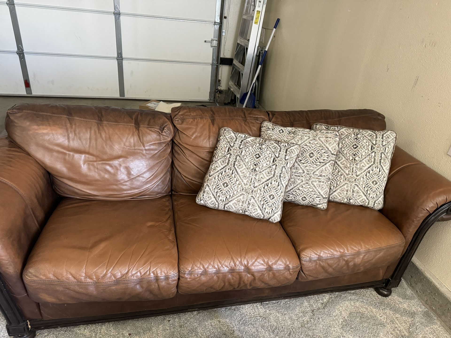 Leather Couch-FREE